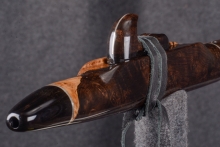 African Blackwood Burl Native American Flute, Minor, Mid A-4, #U6G